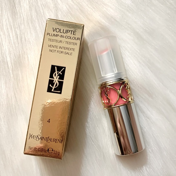 Yves Saint Laurent Other - 💕 YSL Volupte Plump in Color Lipstick Balm #4 Exposing Coral Full Size